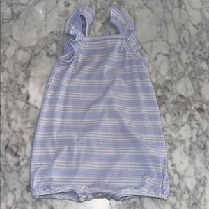 Mabel + Honey Striped Sleeveless Baby Romper 18M